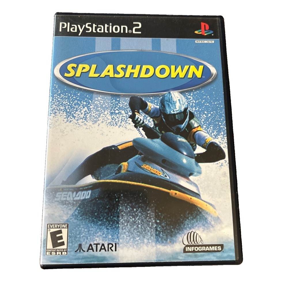 Splashdown Sony PlayStation 2 PS2 2001 Infogrames Racing Game CIB Tested